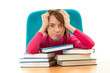 ����: Young female student with many study books � Elnur #28368584