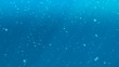Underwater world, with bubbles of air and flashing the sun