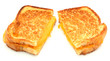 Grilled Cheese Sandwich Isolated On White