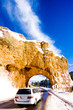 tunnel, Bryce Canyon National Park in winter, Utah, USA