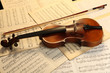 Violon sur partitions