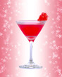 Cocktail drink on fruit