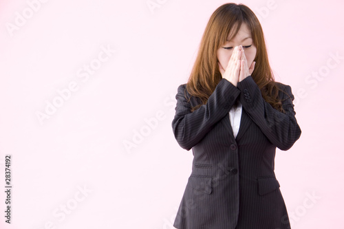 Photo: 悲しんでいる女性 悲しんでいる女性