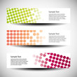 Colorful vector set of tree header design Colorful vector set of tree header design