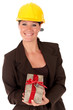 Smiling female building contractor Smiling female building contractor