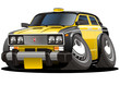 vector cartoon taxi