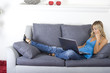 woman working at home