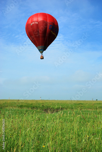 Photo: Hot air balloon on the sky Hot air balloon on the sky