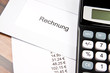 Rechnung Brief