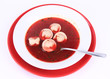 Polish Christmas Eve dish:clear borscht with dumplings (uszka) Polish Christmas Eve dish:clear borscht with dumplings (uszka)
