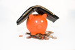 Piggy bank and a wallet Piggy bank and a wallet