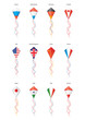 flags, kite flying flags, kite flying