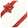 Christmas bow and ribbons