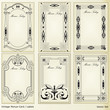 vintage label - card - frame - antique - vector set