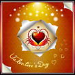 Valentine's day, illustration with heart of love