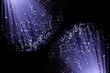 Violet fibre optic background.