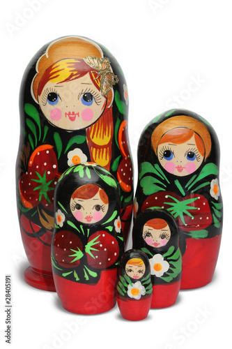 Photo: Red russian nesting doll Red russian nesting doll