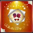 Valentine's day, illustration with hearts of love