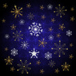 Snowflake and stars