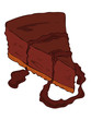 Chocolate Cheesecake Slice.