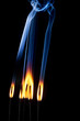 Burning incense