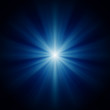 design background of blue luminous rays