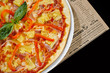Pizza with becon
