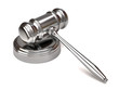 Gavel isolated on white