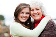 Grandmother and granddaughter