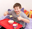 Nudeln essen