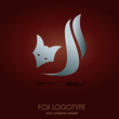 Logo Silver Fox. Voncept of cunning # Vector Logo Silver Fox. Voncept of cunning # Vector