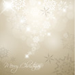 Golden Vector Christmas background