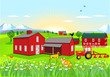 Farm mit Hund und Katze