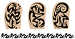 Tribal Tattoo Arm Band Set Tribal Tattoo Arm Band Set