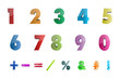 math numbers with icons