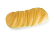 A loaf of bread on a white background