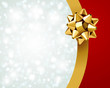 Card with gold bow vector background Card with gold bow vector background