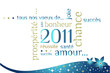 Carte de voeux nouvelle année 2011 Carte de voeux nouvelle année 2011
