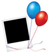 Photo frame with balloons Photo frame with balloons