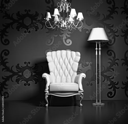 Illustration: vintage interior vintage interior