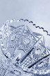 Detail of illuminated antique vase - cut glass
