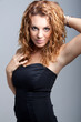 Foto: beautiful happy young girl with red hair beautiful happy young girl with red hair