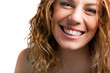 Foto: portrait of a beautiful happy young girl with red hair portrait of a beautiful happy young girl with red hair