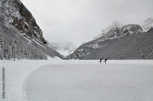 Photo: Lake Louise, ice skating Lake Louise, ice skating