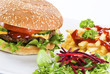 Beefburger meal