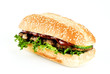 Ribeye steak in sesame seed bun Ribeye steak in sesame seed bun