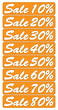 percentuale sconto 10-80