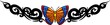 The butterfly with orange wings in the centre of .