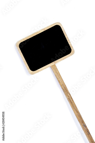 Photo : blank blackboard label blank blackboard label