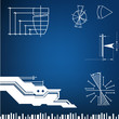 abstract techno background. vector. EPS10